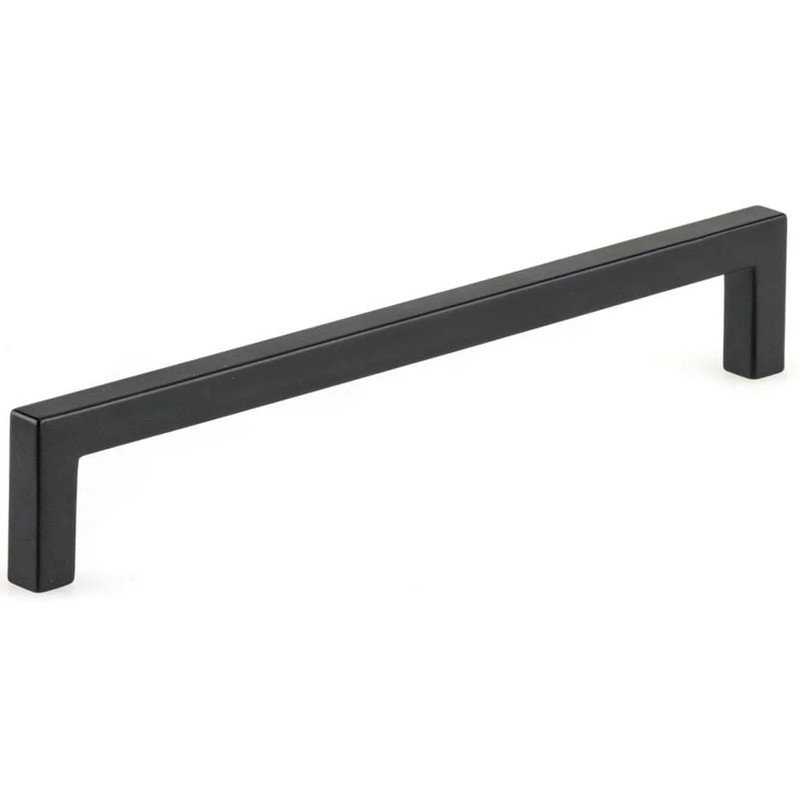 Contemporary Pull, 7-9/16" Center-to-Center, Matte Black